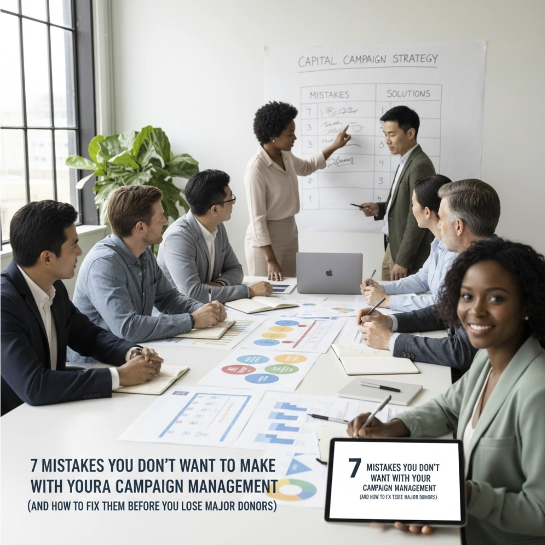 7 Mistakes You Don't Want to Make with Your Capital Campaign Management (and How to Fix Them Before You Lose Major Donors)